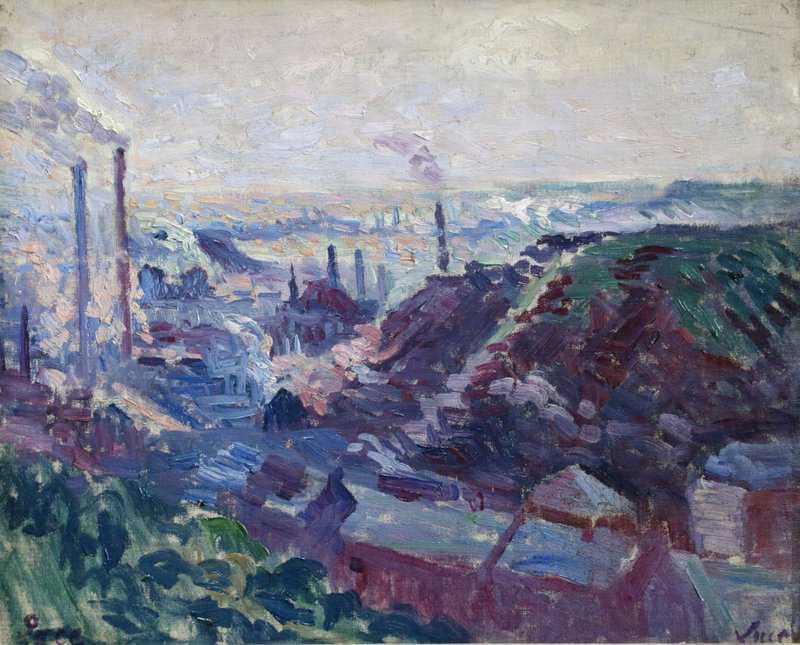 Luce Maximilien La Vallee Industrielle De La Sambre 1898 canvas print