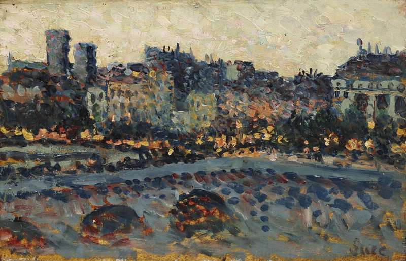 Luce Maximilien Le Pont Neuf Ou La Rive Droite De La Seine La Hauteur Du Pont Neuf Ca. 1900 canvas print