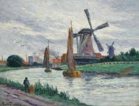Luce Maximilien Moulins In Holland 1907