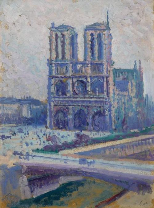 Luce Maximilien Notre Dame De Paris 1899 canvas print