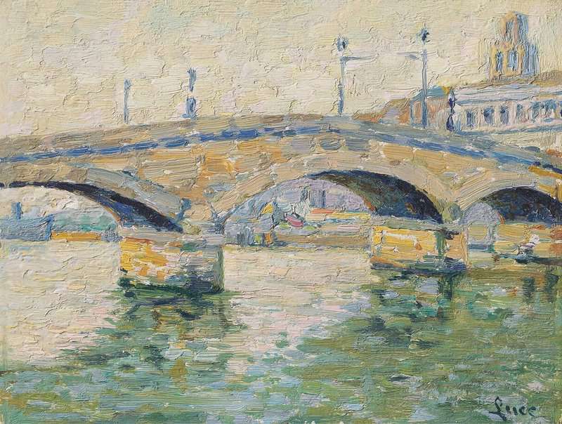 Luce Maximilien Rouen Le Pont De Pierre Ca. 1890 canvas print