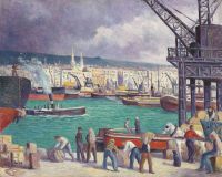 Luce Maximilien Rouen Le Port 1913 canvas print