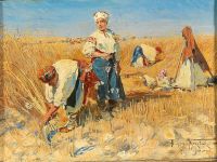 لوكش ماكوفسكايا مزارعو إيلينا في الحصاد