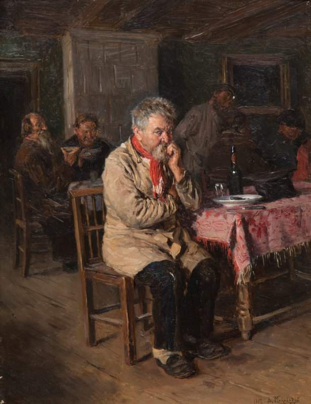 Luksh Makovskaya Elena In The Tavern 1887 canvas print
