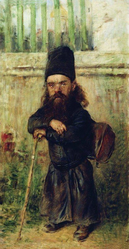 Luksh Makovskaya Elena Monk   The Tax Collector In The Temple canvas print