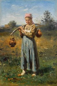 Luksh Makovskaya Elena Peasant Girl 1878