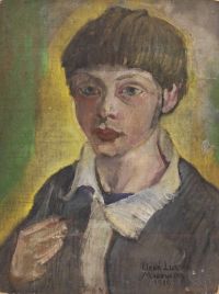 لوكش ماكوفسكايا صورة إيلينا لصبي مطبوعة على القماش