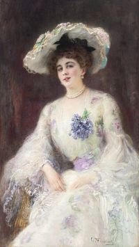 Luksh Makovskaya Elena Portrait Of A Lady 1905 canvas print