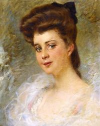 Luksh Makovskaya Elena Portrait Of A Lady Said To Be Countess Apraxine canvas print