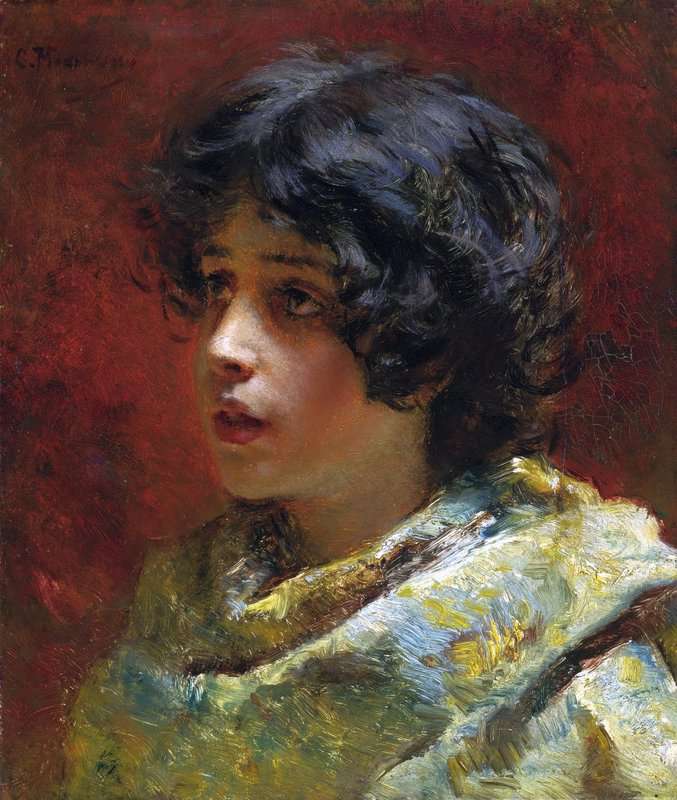 Luksh Makovskaya Elena Portrait Of A Young Girl 1 canvas print