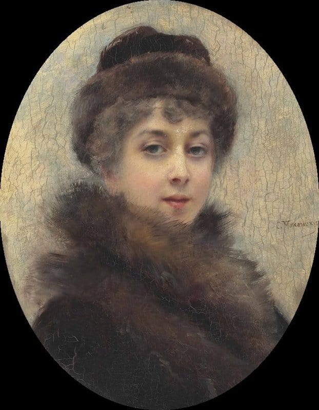 Luksh Makovskaya Elena Portrait Of Maria Matavtina 1869 1919 The Artist S Third Wife canvas print