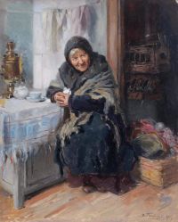 Luksh Makovskaya Elena The Laundress 1909
