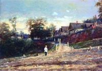 لوحة لوكش ماكوفسكايا إيلينا الطريق إلى القرية