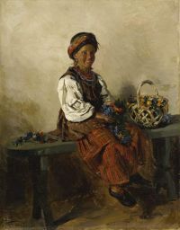 Luksh Makovskaya Elena Ukrainian Girl 1881