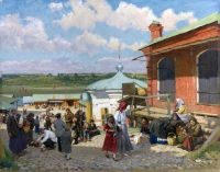 Luksh Makovskaya Elena View Of Plios 1918 canvas print