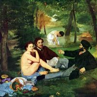 Lunch op het gras 1863 door Manet