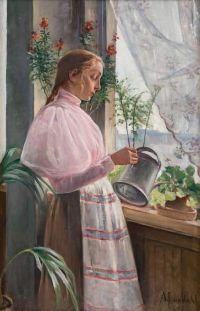Lundahl Amelie Helga Girl From The Archipelago أوائل تسعينيات القرن التاسع عشر