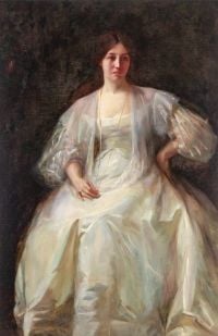 Lyall Laura Muntz Lady In White 1897 canvas print