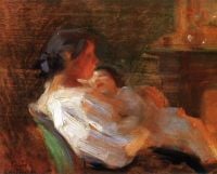 Lyall Laura Muntz Mother And Child Ca. 1895 canvas print