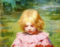 Lyall Laura Muntz The Pink Dress 1897 canvas print