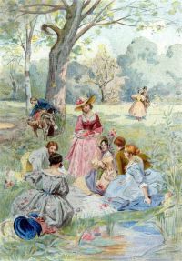 لينش ألبرت لبؤات وأزياء الموضة 1887 مطبوعة على القماش