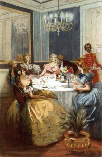 لوحة لينش ألبرت الباريسية لنساء تحت الإمبراطورية الثانية عام 1887