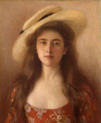 Lynch Albert Young Beauty In A Straw Hat
