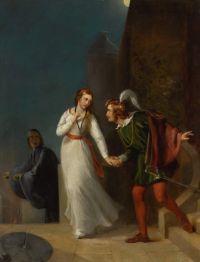 Maclise Daniel The Trysting Place .romeo و Juliet Ca. 1830