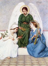 Macomber Mary Lizzie Faith Hope And Love 1894 canvas print