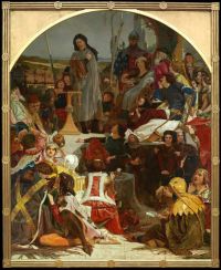 Madox Brown Ford Chaucer At The Court Of Edward Iii 1847 51 canvas print