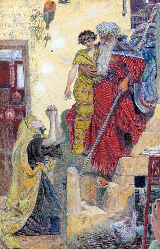 Madox Brown Ford Elijah And The Widow 1864 canvas print