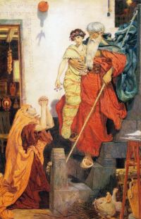 Madox Brown Ford Elijah Restoring The Widow S Son 1868 canvas print