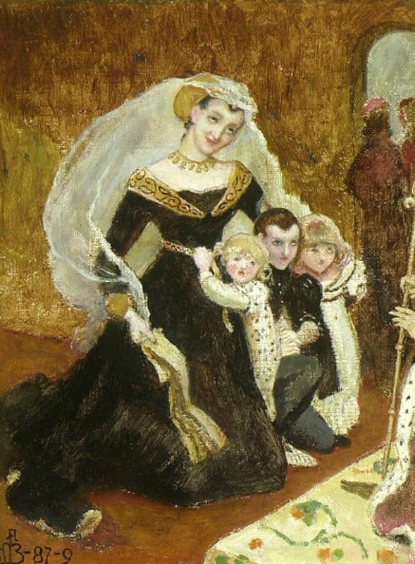 Madox Brown Ford Lady Rivers And Her Children 1887 89 canvas print