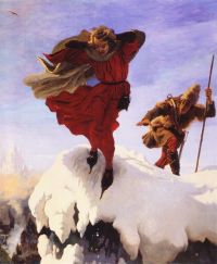 Madox Brown Ford Manfred On The Jungfrau 1841 1861 canvas print