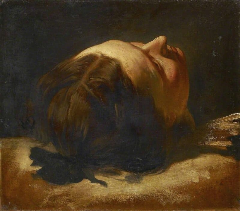 Madox Brown Ford Study For Execution Of Mary Queen Of Scots 1839 41 canvas print