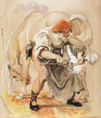 Madox Brown Ford The Farrier 1886 87 canvas print
