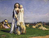 Madox Brown Ford The Pretty Baa Lambs 1852 canvas print