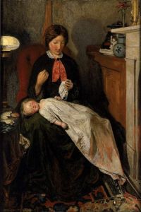 Madox Brown Ford Waiting. An English Fireside Of 1854 55 1851 52 Reworked 1854 55