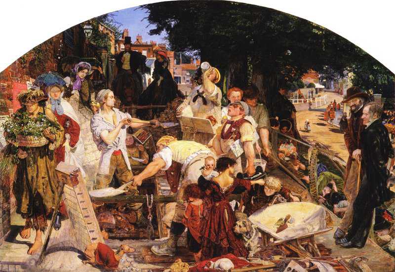 Madox Brown Ford Work 1852 1855 1856 63 1865 canvas print