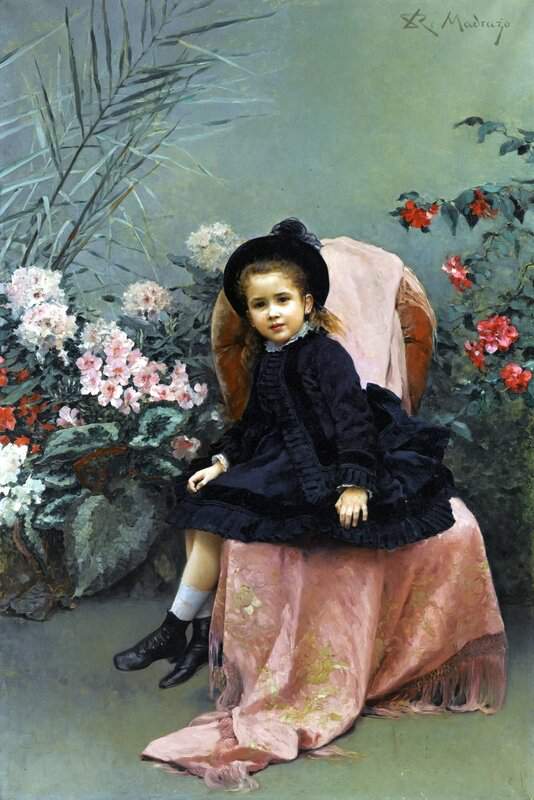 Madrazo Y Garreta Raimundo De Portrait Of Mercedes De Heeren canvas print