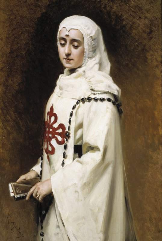Madrazo Y Garreta Raimundo De The Actress Mar A Guerrero As Dona Ines Ca. 1891 canvas print