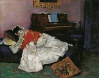 Madrazo Y Garreta Raimundo De The Reading. Aline Masson Ca. 1880 85 canvas print