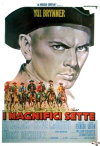 Magnificent Seven 1960 Italia Movie Poster canvas print