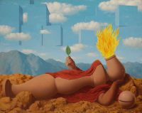Magritte Rene Cosmogonie Elementaire 1949 canvas print