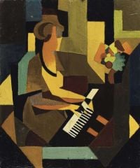 Magritte René Georgette al pianoforte