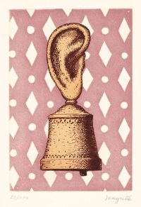 Magritte René La Lecon De Musique Imprimé 1968