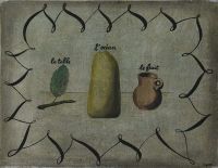 Magritte Rene La Table L Ocean Et Le Fruit 1927 canvas print