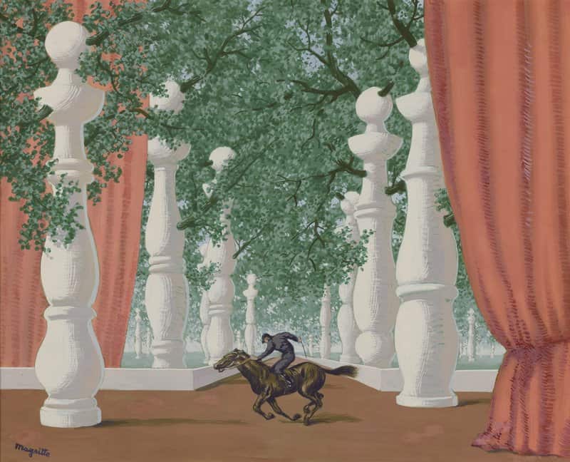 Magritte Rene Le Jockey Perdu 1947 48 canvas print
