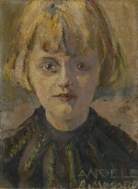 ماغريت رينيه صورة لفتاة صغيرة 1919