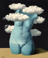 Magritte Rene Torse Nu Dans Les Nuages Ca. 1937 canvas print